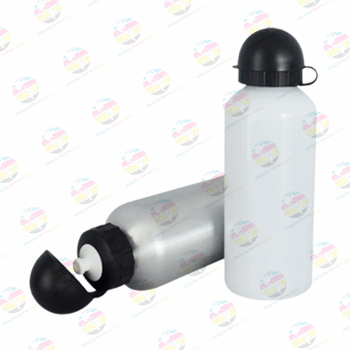 Botella de aluminio con tapa redonda de 600 ml