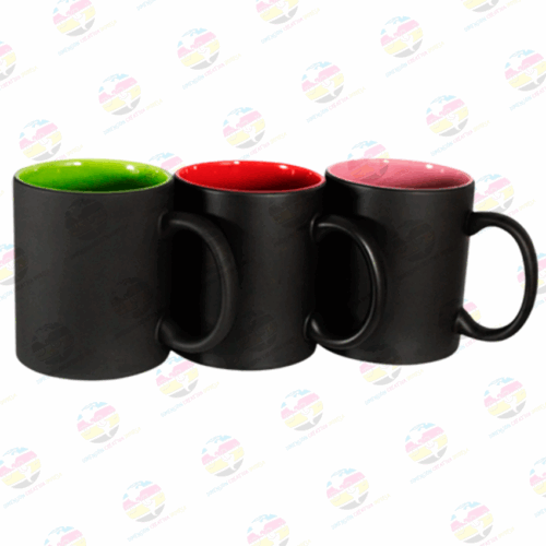 Taza mágica con interior de color de 11 oz mate