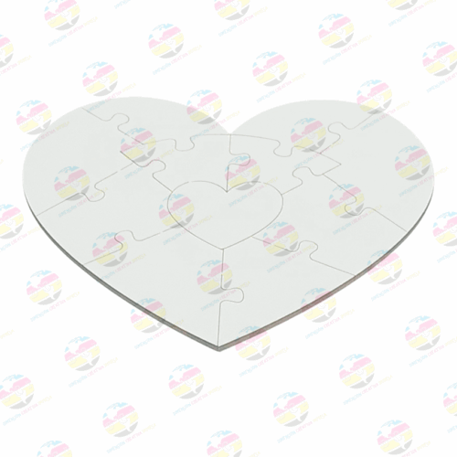 Rompecabezas con forma de corazón