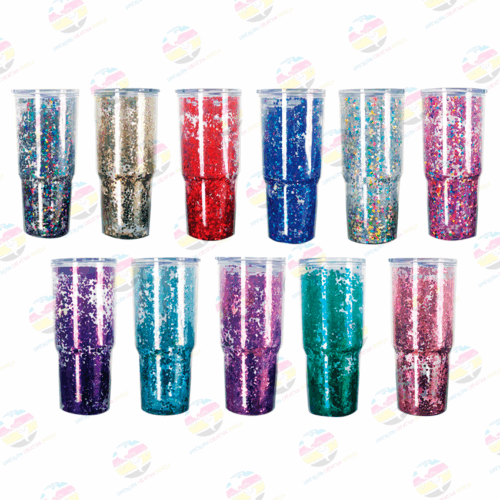 Vaso yetti glitter de 800 ml